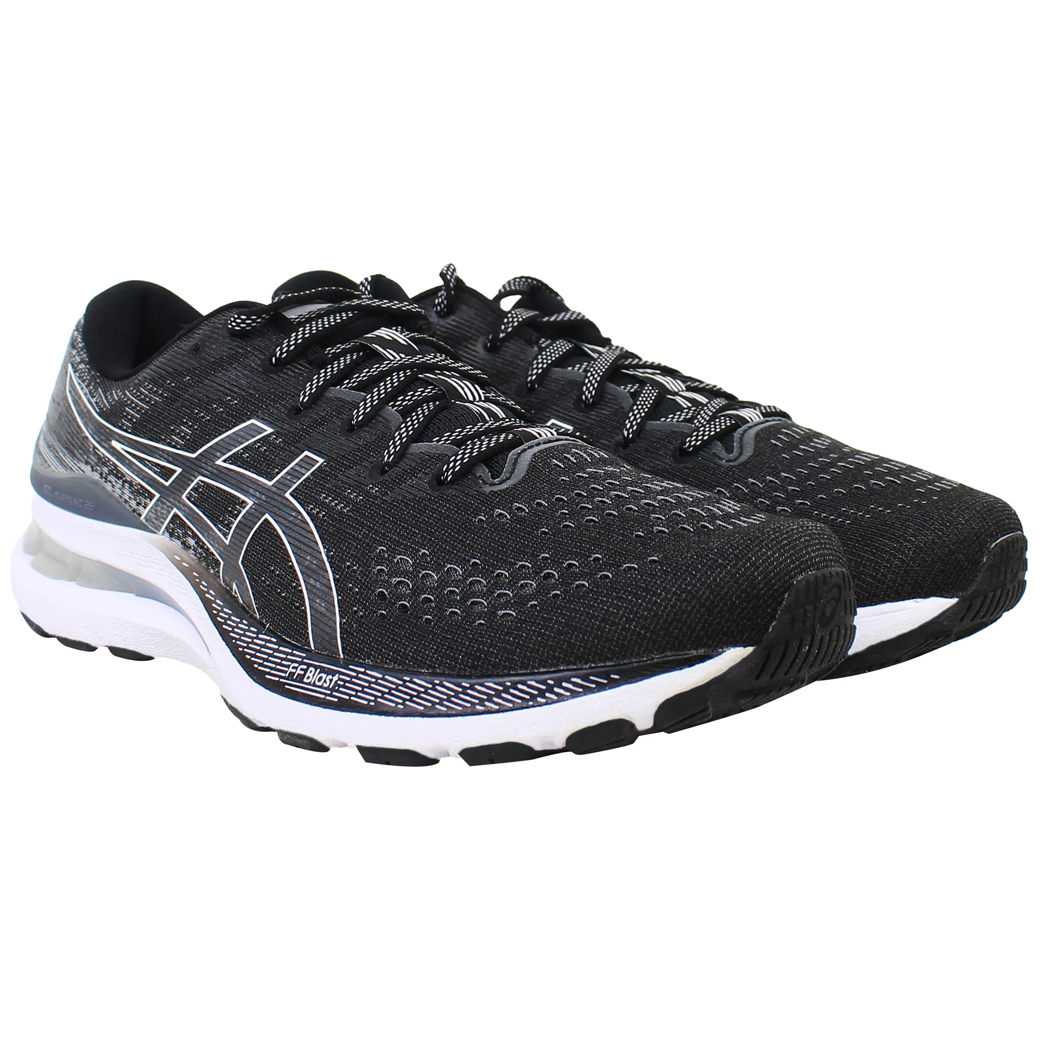 Asics Gel-Kayano 28 Womens Black/White Running Shoes