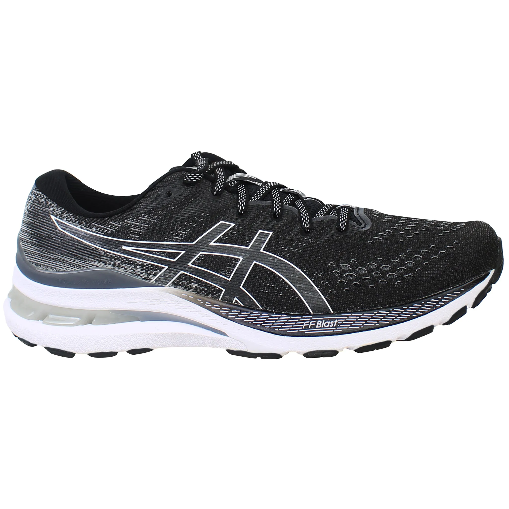 Asics Gel-Kayano 28 Womens Black/White Running Shoes