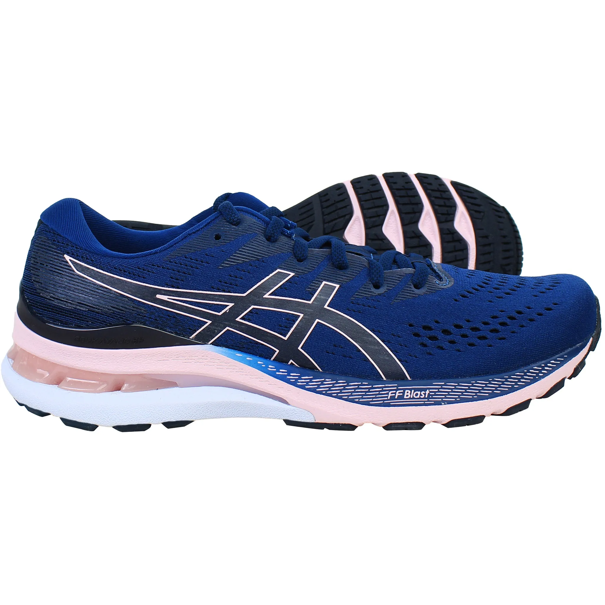 Asics Gel-Kayano 28 Womens Blue Running Shoes