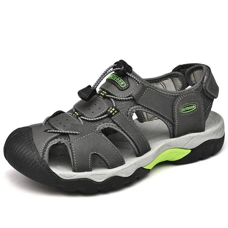 Classic Fashion Breathable Casual Men Outdoor Non-slip Flat Wading Sandals Shoes