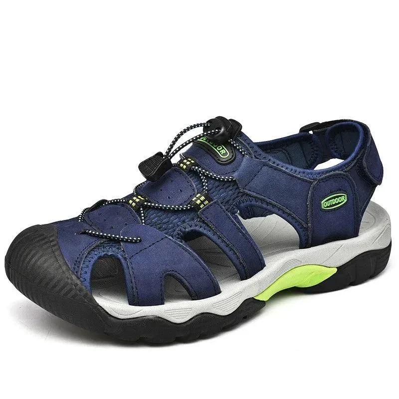Classic Fashion Breathable Casual Men Outdoor Non-slip Flat Wading Sandals Shoes