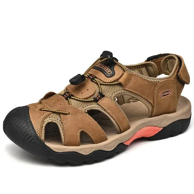 Classic Fashion Breathable Casual Men Outdoor Non-slip Flat Wading Sandals Shoes