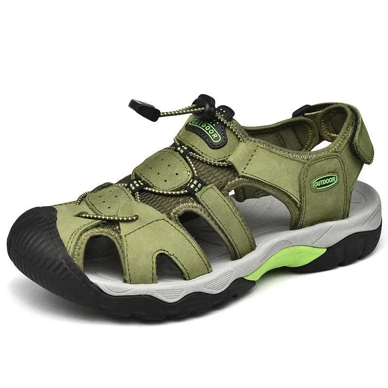 Classic Fashion Breathable Casual Men Outdoor Non-slip Flat Wading Sandals Shoes
