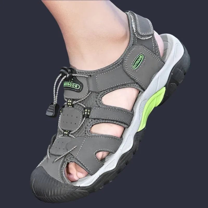 Classic Fashion Breathable Casual Men Outdoor Non-slip Flat Wading Sandals Shoes