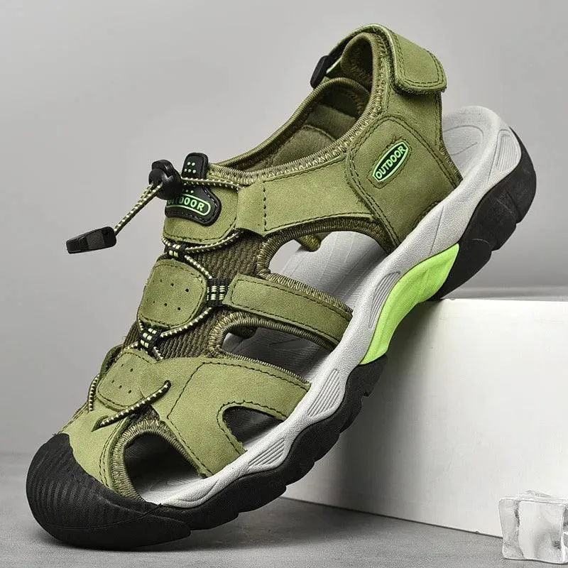 Classic Fashion Breathable Casual Men Outdoor Non-slip Flat Wading Sandals Shoes