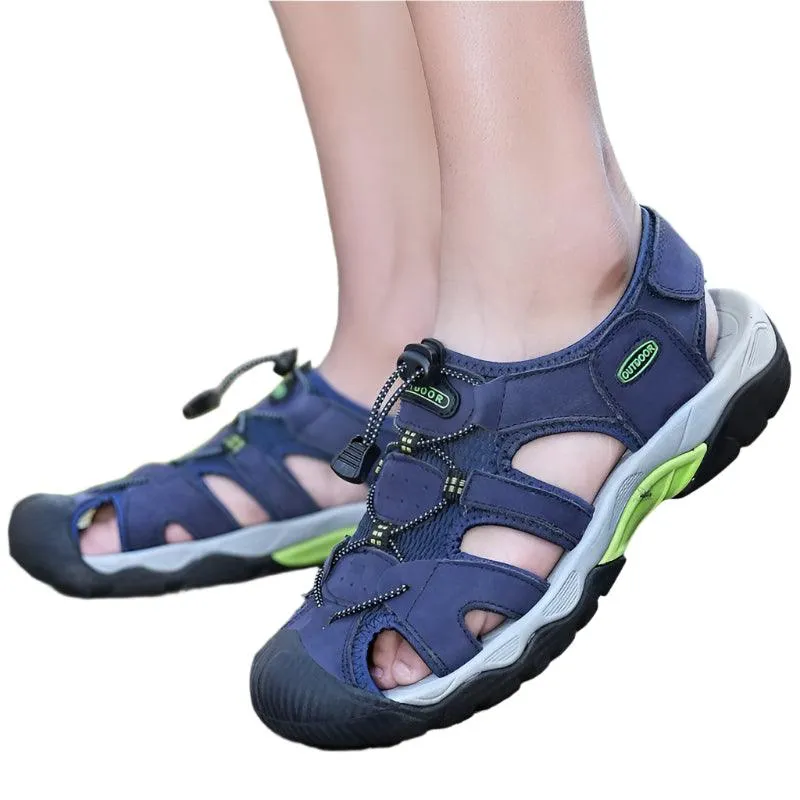 Classic Fashion Breathable Casual Men Outdoor Non-slip Flat Wading Sandals Shoes