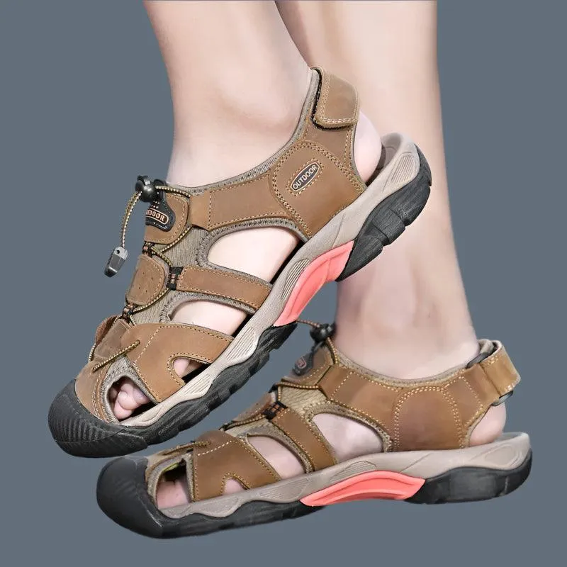 Classic Fashion Breathable Casual Men Outdoor Non-slip Flat Wading Sandals Shoes
