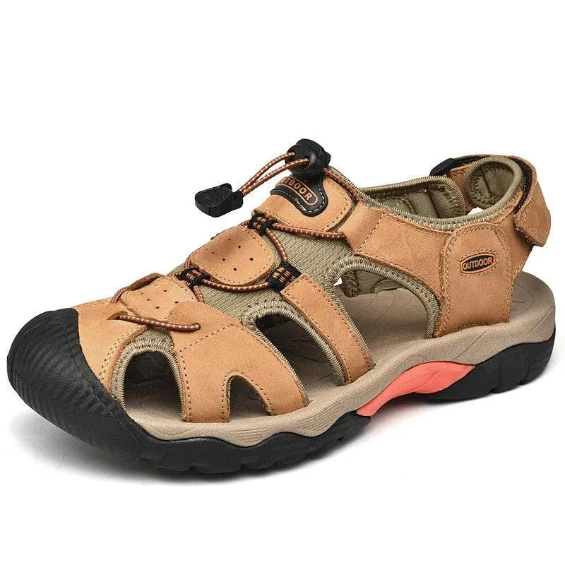 Classic Fashion Breathable Casual Men Outdoor Non-slip Flat Wading Sandals Shoes