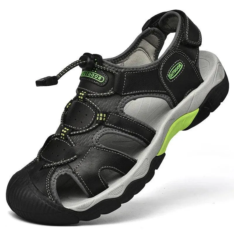 Classic Fashion Breathable Casual Men Outdoor Non-slip Flat Wading Sandals Shoes