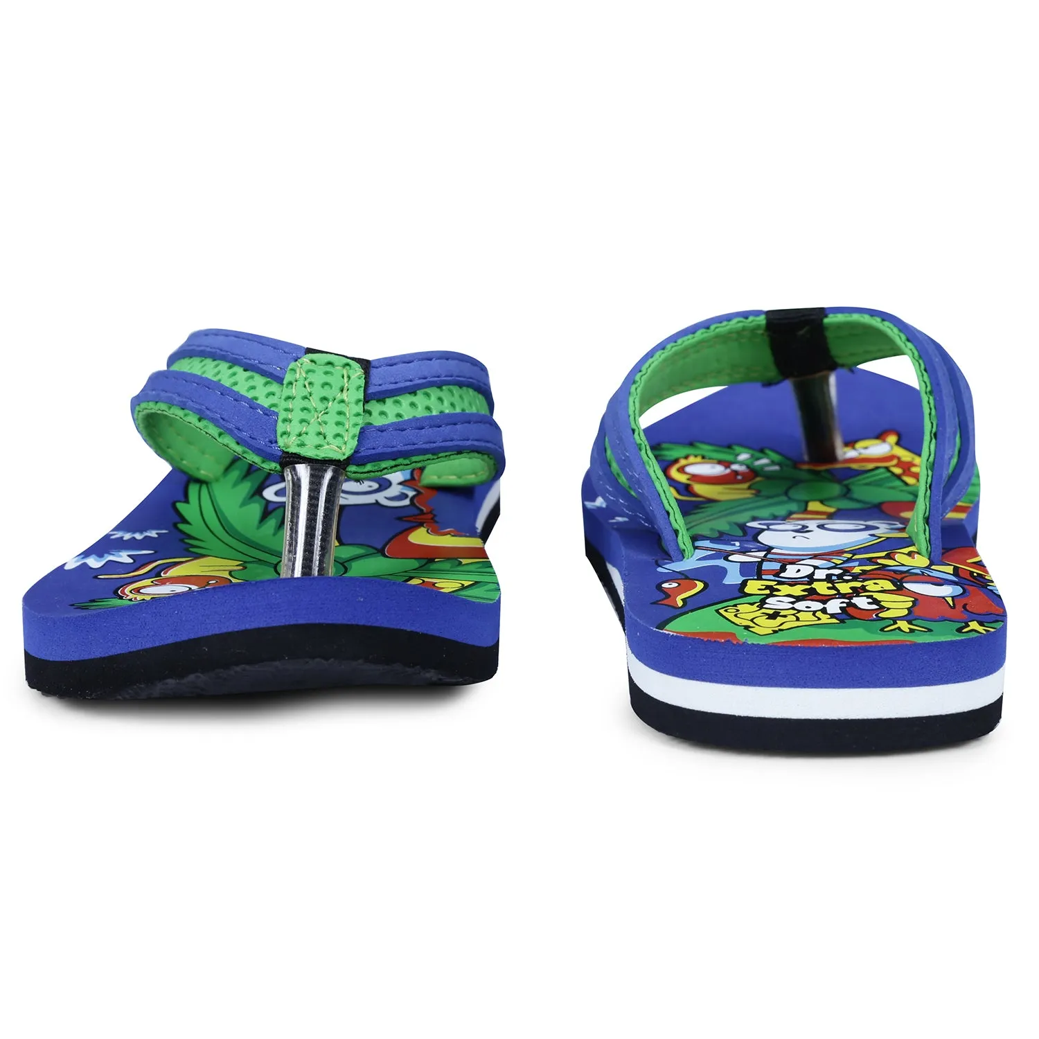 DOCTOR EXTRA SOFT Unisex-Child Kids Flip-Flop (Jungle Print) Soft Comfortable Indoor & Outdoor Slippers Stylish Non-Slip Slide Home Casual Cool Cartoon Cute House Chappals For Boys & Girls