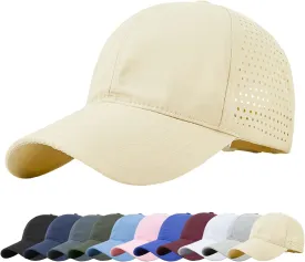 Enwokran Men Quick Dry Sport Baseball Cap, Athletic Fitted Cap Mesh Adjustable Plain Hat Running Trucker Hat for Women