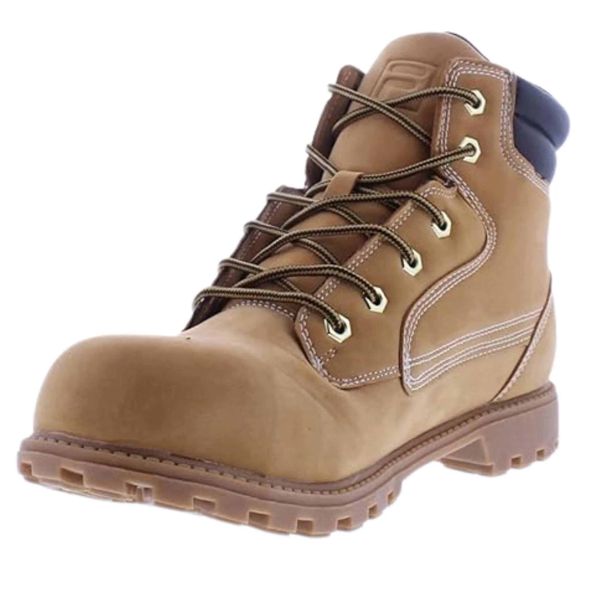 Fila Men's 1LM00982 248 Landing Steel ST  Wheat Espresso Gum Work Shoes