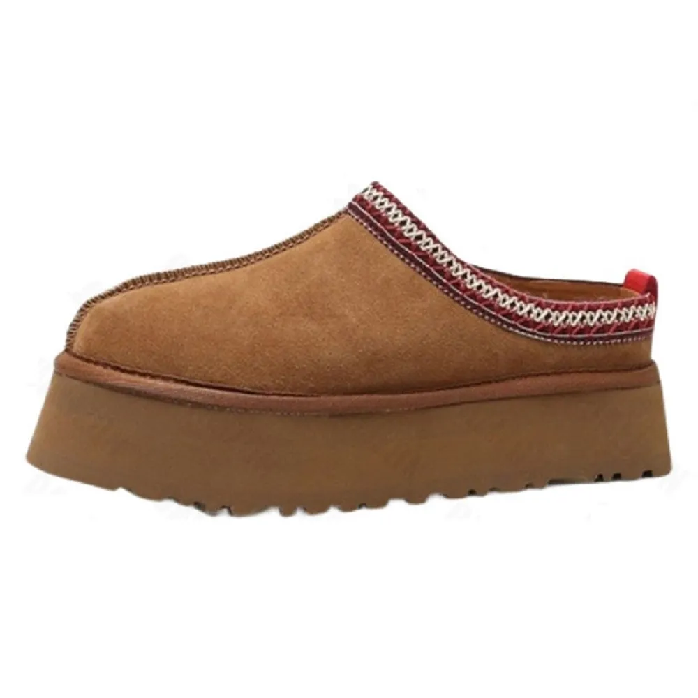 fur flip flops platform slippers winter shoes suede boots