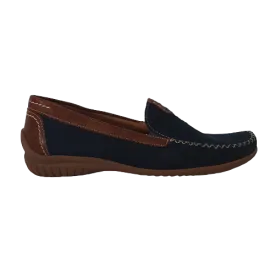 Gabor Leather Moccasins - 46.090-46 - Navy/ Tan
