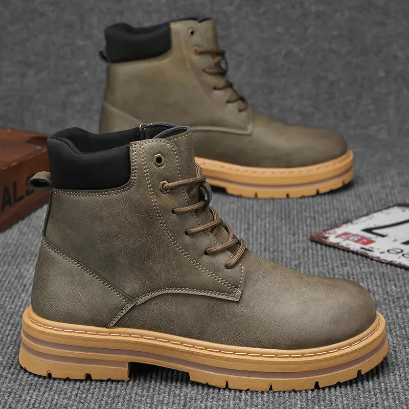 Men's Casual Lace-Up Boots