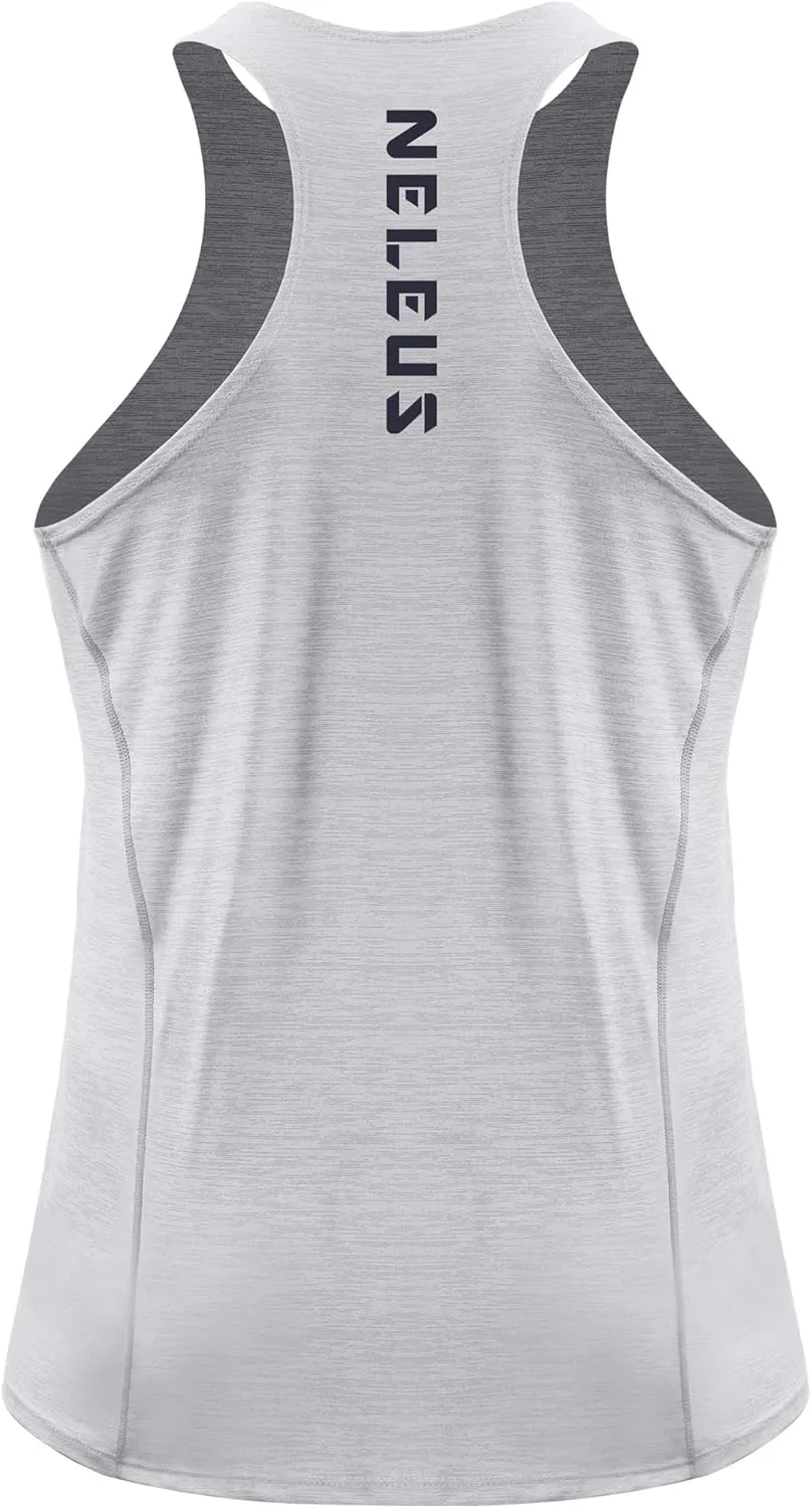 NELEUS Men's 3 Pack Running Tank Top Dry Fit Y-Back Athletic Workout Tank Tops