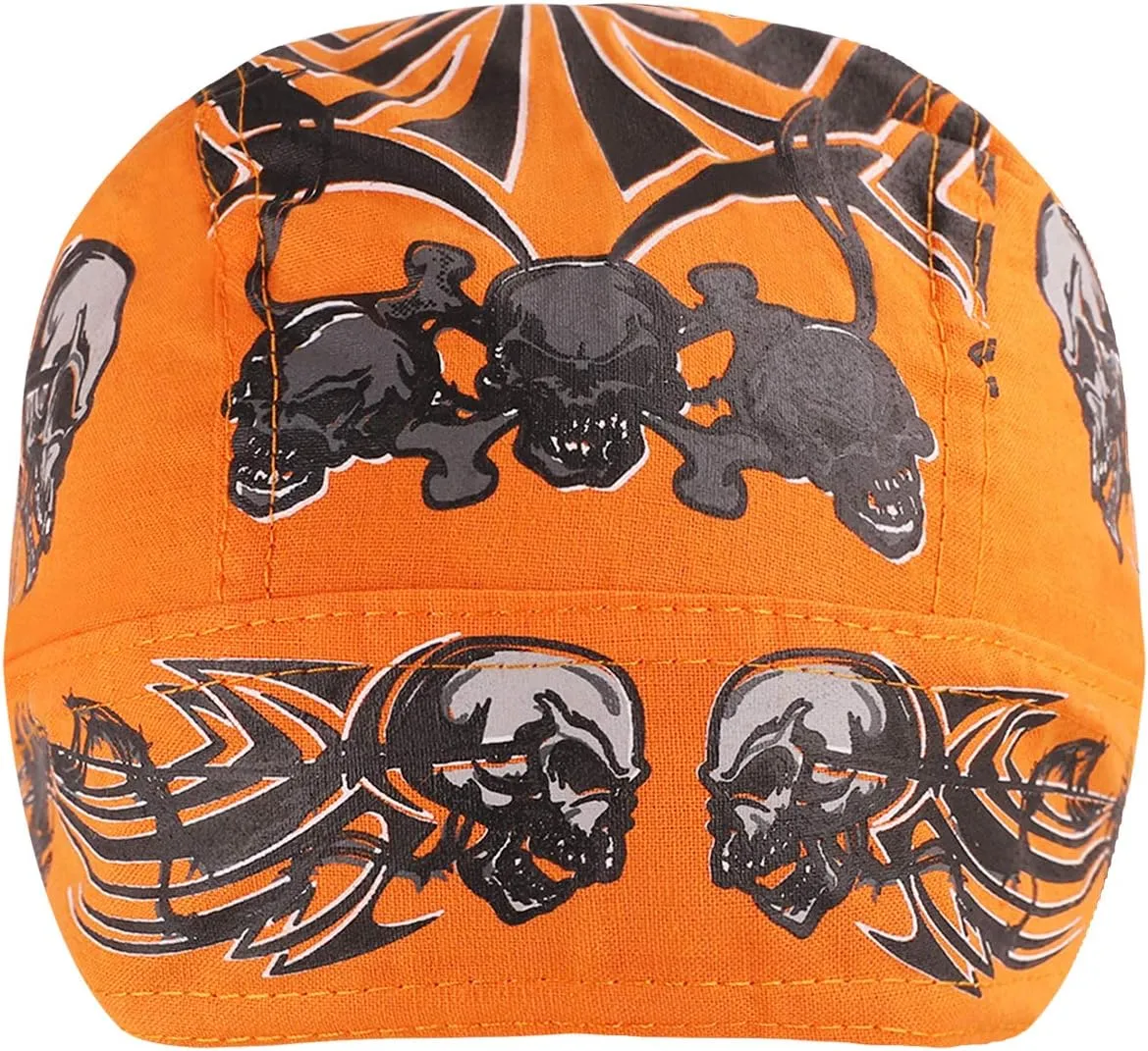 Skull Cap Cycling Helmet Liner Head Wrap Scarf Pirate Hat Bandana Running Beanie