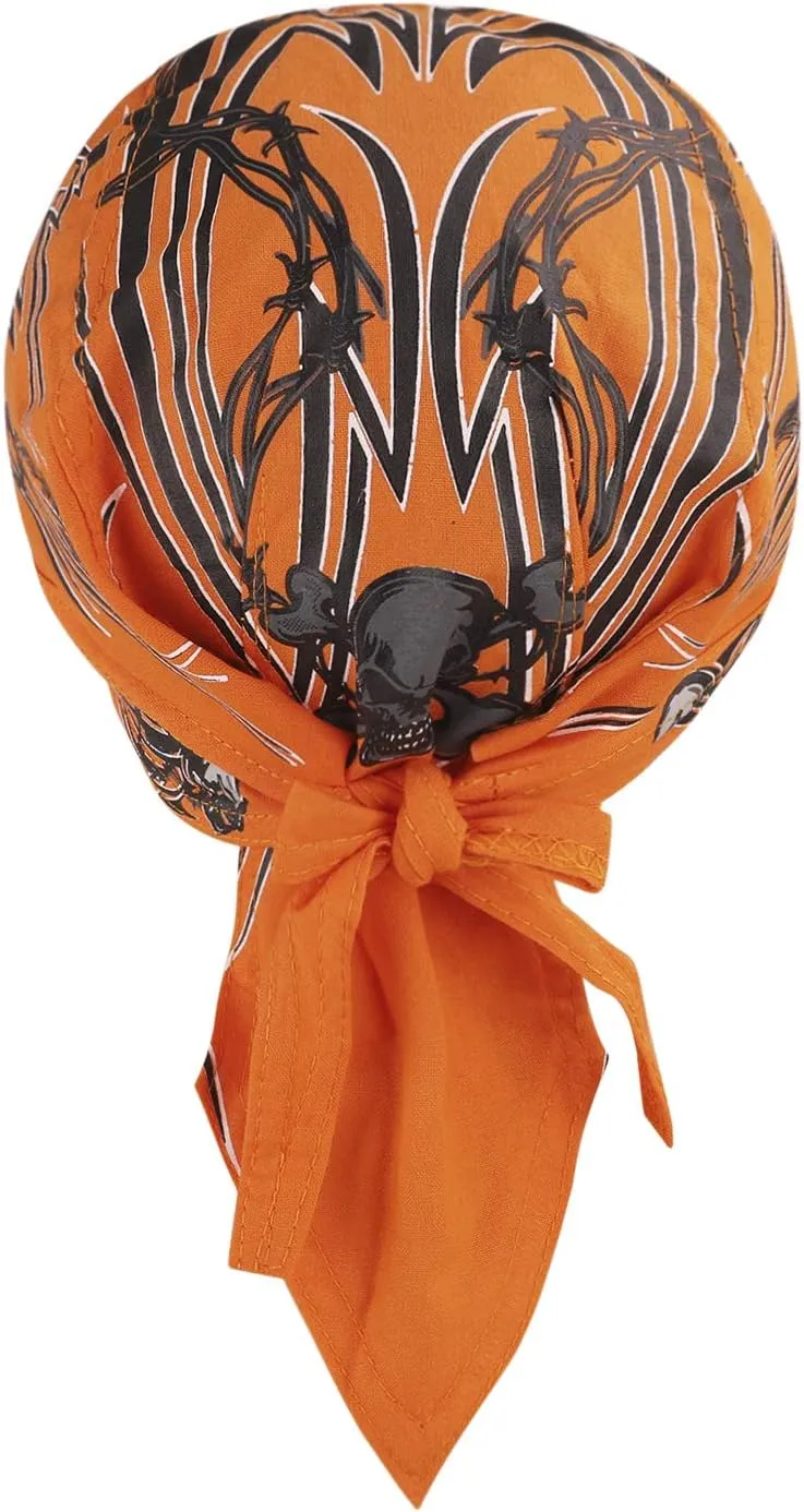 Skull Cap Cycling Helmet Liner Head Wrap Scarf Pirate Hat Bandana Running Beanie