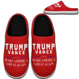 Unique Gift,Personalized Trump Design Indoor Sliper, Custom Cozy MAGA Slipper,Comfy Indoor Essentials