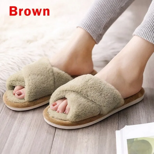 Women's Soft Plush House Slippers