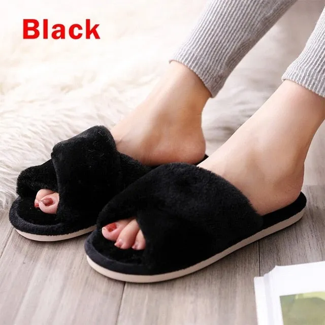 Women's Soft Plush House Slippers
